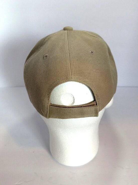 Alo Beige Adjustable Baseball Cap With Embroidered Logo 80% Acrylic 20% Wool - Picture 3 of 6